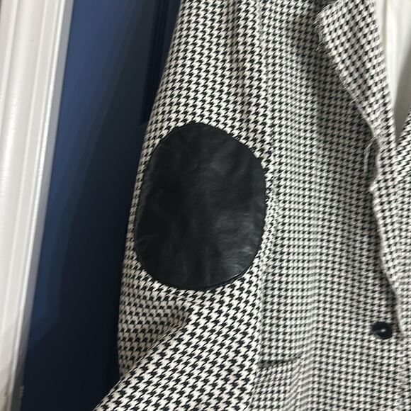 POL Black and White Oversized Houndstooth Blazer Size S - Picture 3 of 7